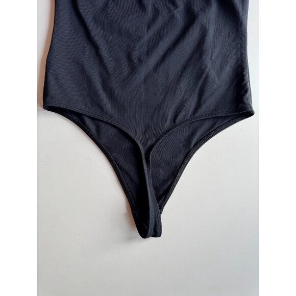 Aritzia BABATON Contour Jersey Black Strapless Tube Top Thong Bodysuit, Size S - Picture 6 of 15